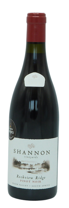 Shannon Vineyards Pinot Noir Rockview Ridge cape and grapes