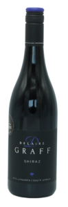 Delaire Graff Shiraz cape and grapes