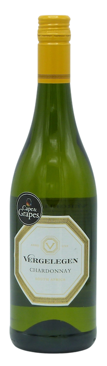 Vergelegen Chardonnay cape and grapes