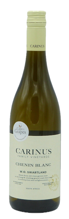 Carinus Chenin Blanc www.capeandgrapes.be